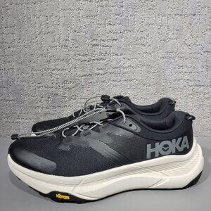 Hoka One Transport Men's Size US 9.5D Black Alabaster Athletic Shoes 1123153BKLB